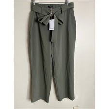 Quince paper bag pants olive size 14 new with tags