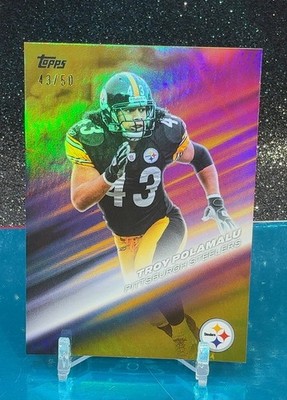 2026 Topps Greats of the Game Troy Polamalu #GOTG-24 Gold Refractor /50