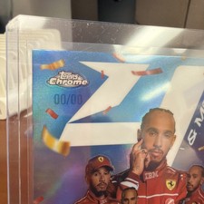 2025 Topps Chrome F1 4 & More Refractor Lewis Hamilton Error 00/00 