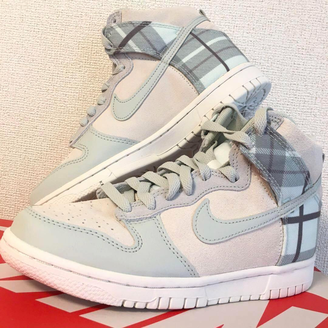 New Nike 23cm Dunk High SE GS White Grey DV1724 | eBay