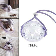 Cat Muzzle Set Supplies Bath Transparent Breathable Dog Muzzles All Cats