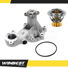Water Pump & Thermostat for 11-17 Ford F-150 & 11-15 Lobo & 11-18 Mustang 5.0L