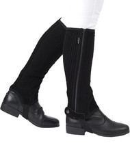 Dublin Easy Care Half Chaps Child Small Black