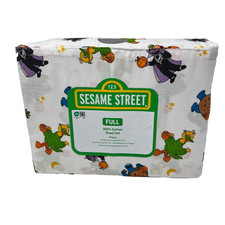 Sesame Street Halloween Full Size Sheet Set 100 Cotton Big Bird Cookie Monster
