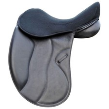 Acavallo Ortho Pubis Gel in Dressage Seat Saver with Dri-Lex, Large, Black