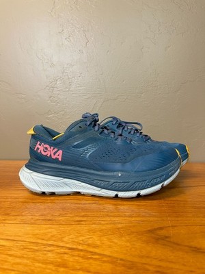 Hoka Stinson ATR 6 Running Shoes Womens 7 Blue Trail Running Sneakers Cushioned