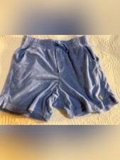 Polo Ralph Lauren Blue Terry Cloth Shorts Kids M 10-12 Pony Logo Lounge
