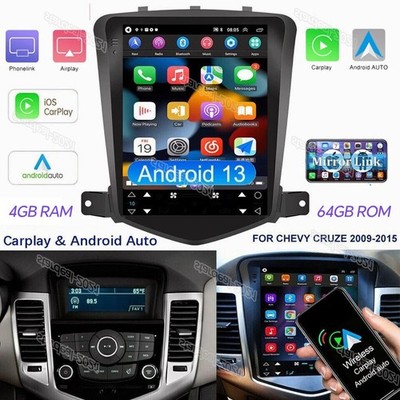4+64GB Android 13 For Chevrolet Cruze 2009-2015 Car player Stereo GPS Radio SWC