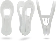 Hanger Clips 30 Pack, Multi-Purpose for Hangers, White 