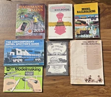 LOT OF 7 RAILROAD ~ MODEL RAILROADING BOOKS ~ BACHMANN, CARLISLE & FINCH, KTC.
