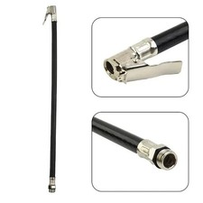 Car Tire Inflator Hose Connector Air Pump Pressure Gauge Valve Adapter