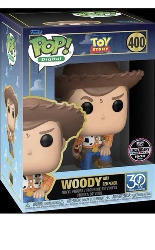 Funko Pop Digital Exclusive Toy Story Woody Red Pencil LE 1,839 Pieces Presale