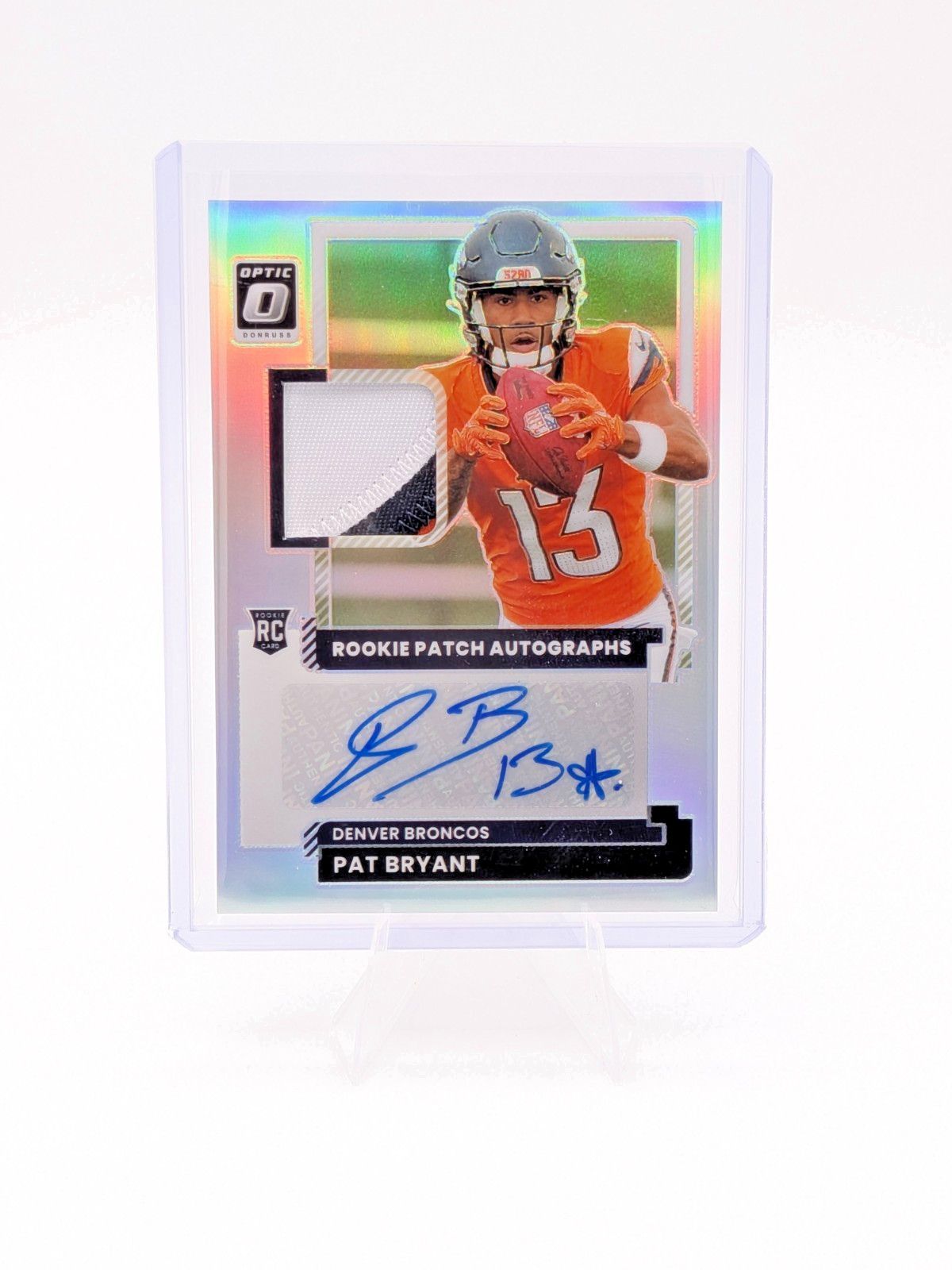 2025 Panini Donruss Optic Pat Bryant Holo Prizm Rookie Patch Auto /35 #RPA-PBT