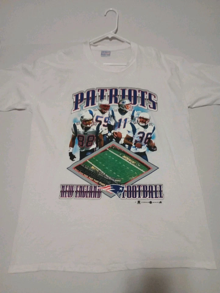 Camisa De Colección 2000 PATRIOTS NFL Fútbol Drew Bledsoe Abogado Milloy Terry Glenn Foto 4 de 4