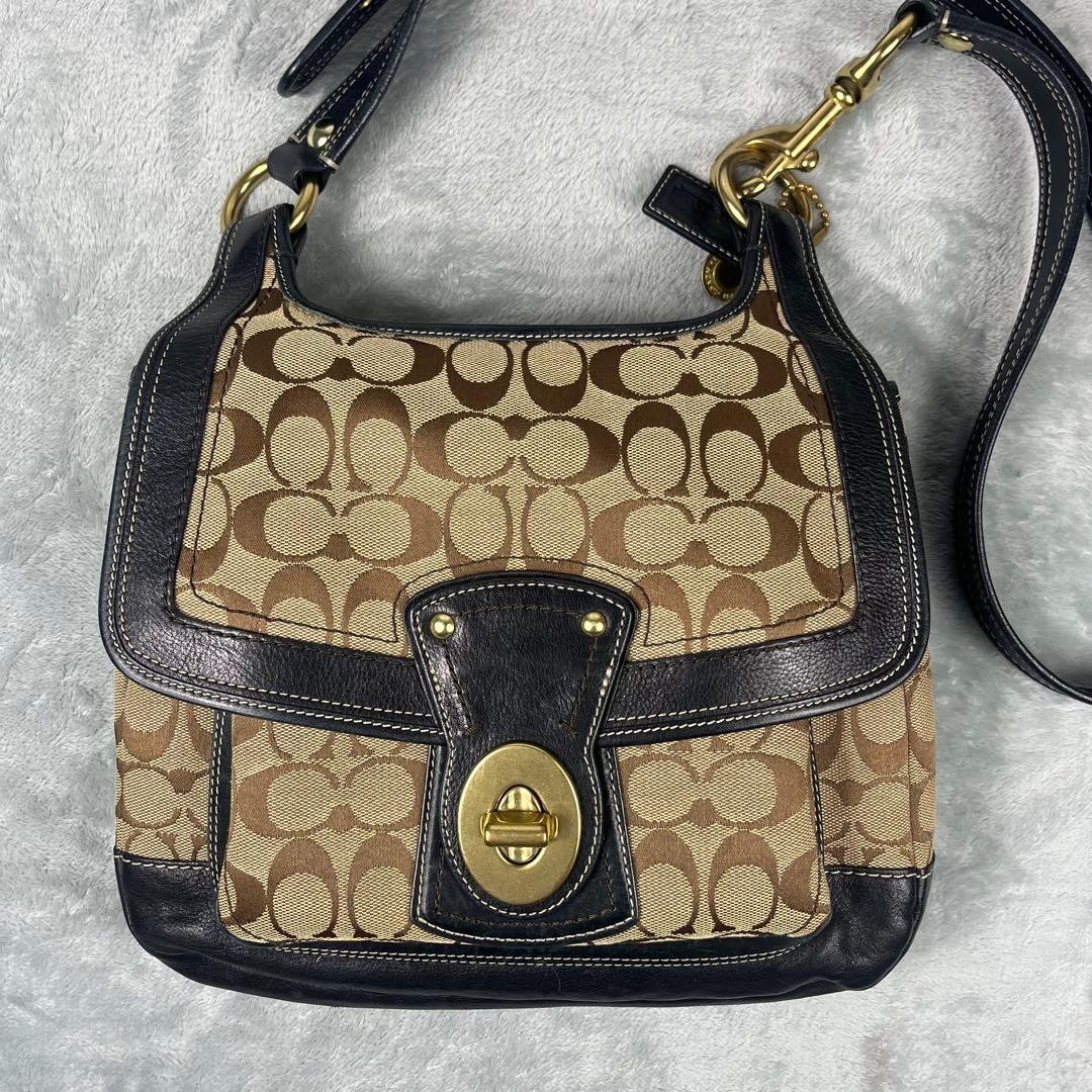 Coach Legacy Shoulder Bag Canvas Brown Authentic G0204591 thumbnail 2