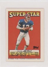 1988 Topps Super Star Sticker Back Cards ( 23) Jim Kelly James Wilder HOF 1u6
