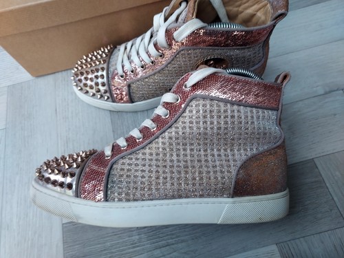 Christian Louboutin LOU SPIKES ORLATO FLAT SP/QUADRO Shoes - Size UK4 - EU37 - Picture 6 of 10