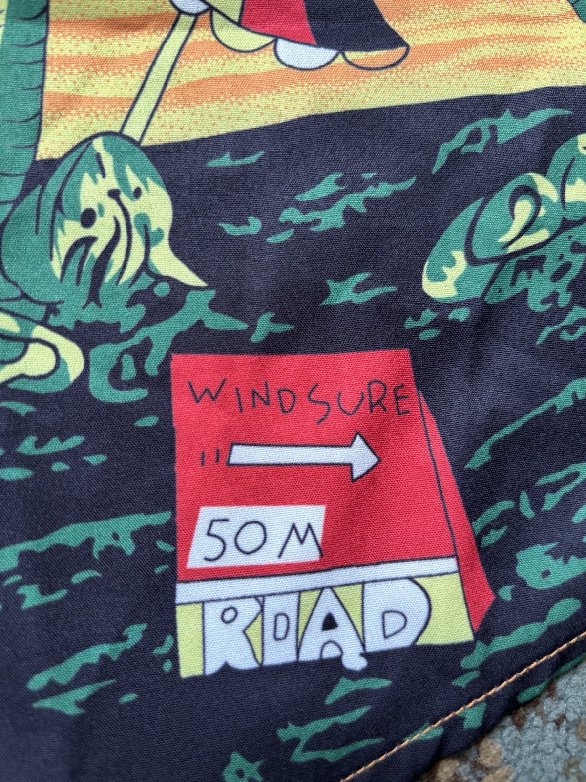 Design in Italy Hawaiian Palm Trees Beaches Shirt Men's Button Down WINDSURE M