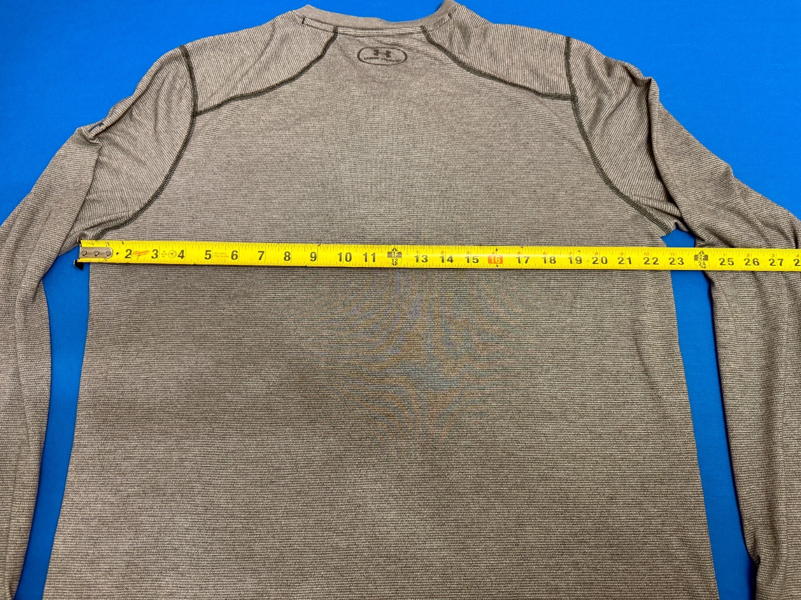 Under Armour Threadborne Henley Men's Large Gray HeatGear Waffle Knit thumbnail 6