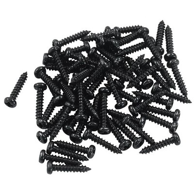 Murtenze 50Pcs Tuning Peg Key Screws, 11 x 2 mm Machine 50Pcs-Black