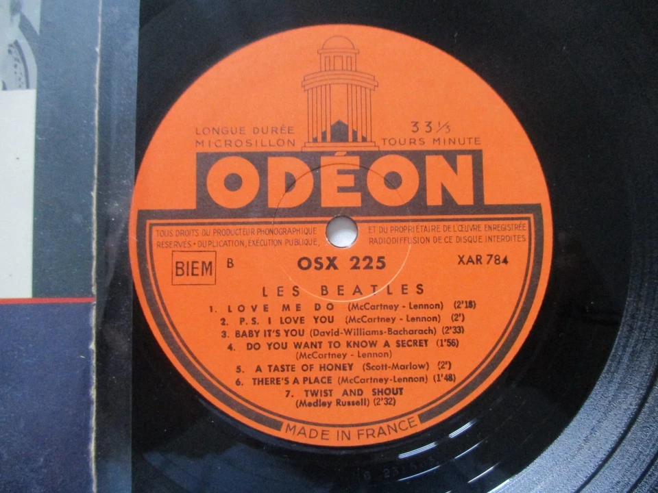 VINYLE 33 TOURS LES BEATLES N°1 ODEON OSX 225 - Photo 2/4