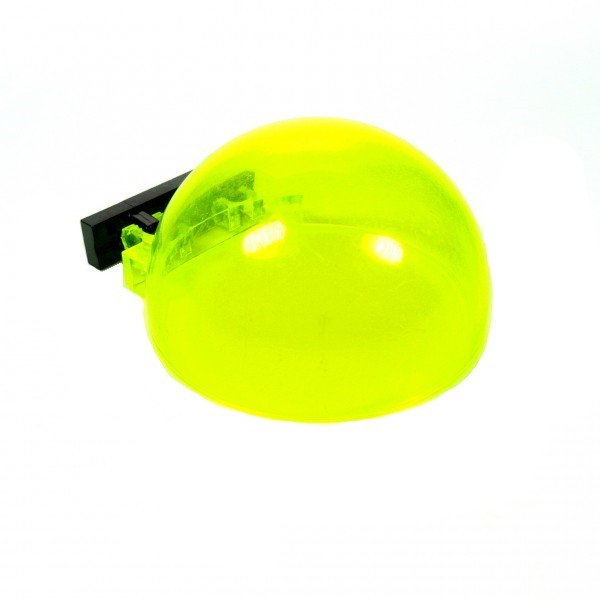 1X Lego Windshield 6X6X3 Transparent Neon Green Hinge 44822 50747