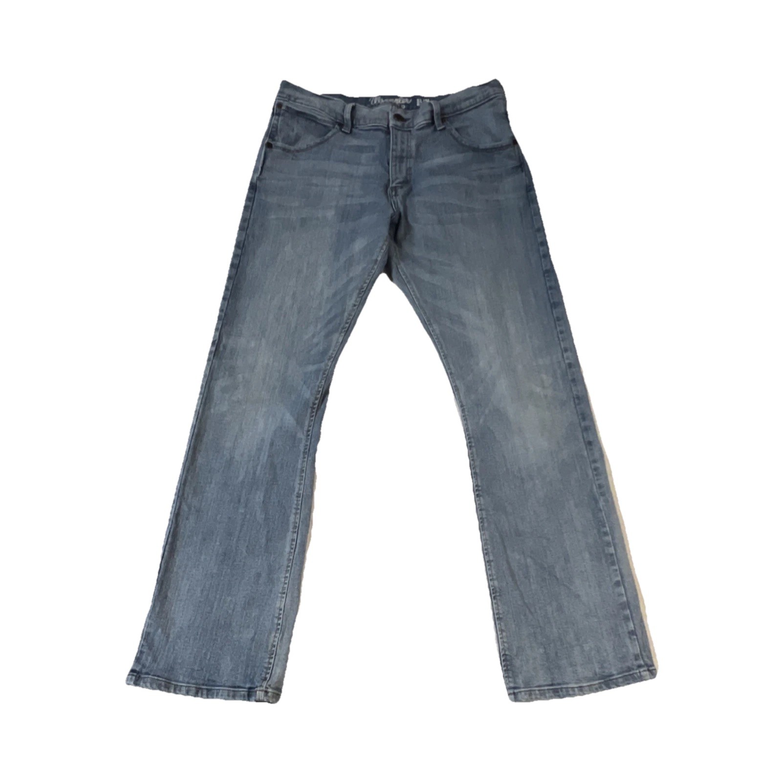 's Slim Fit Bootcut Light Wash Stretch Denim Jeans