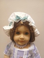 American Girl Felicity Work MOB CAP Green Ribbon Retired Pleasant Company NO TAG