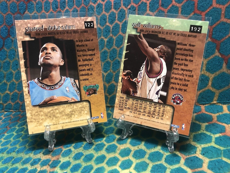 1996 Skybox Premium STAR RUBIES Shareef Abdur-Rahim RC e Walt Williams LOTx2! - Imagem 2 de 4