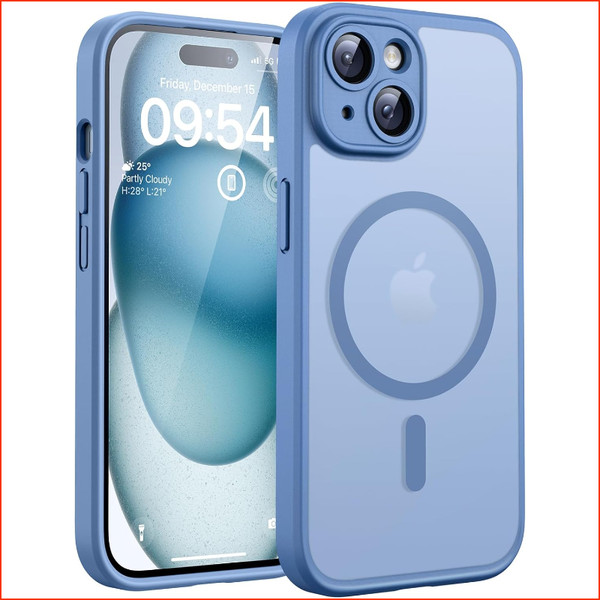 HandyhüLle FüR Iphone 15 Magsafe StoßFest Kratzfest Transluzente RüCkseite-image