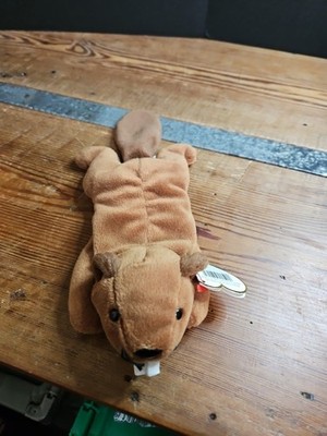 Ty Beanie Baby Bucky the Beaver Vintage 4016-DOB 6-8-1995