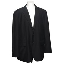 Travelmaster, Blazer, Größe: 60, Schwarz, Polyester, Nadelstreifen, Herren #HzU