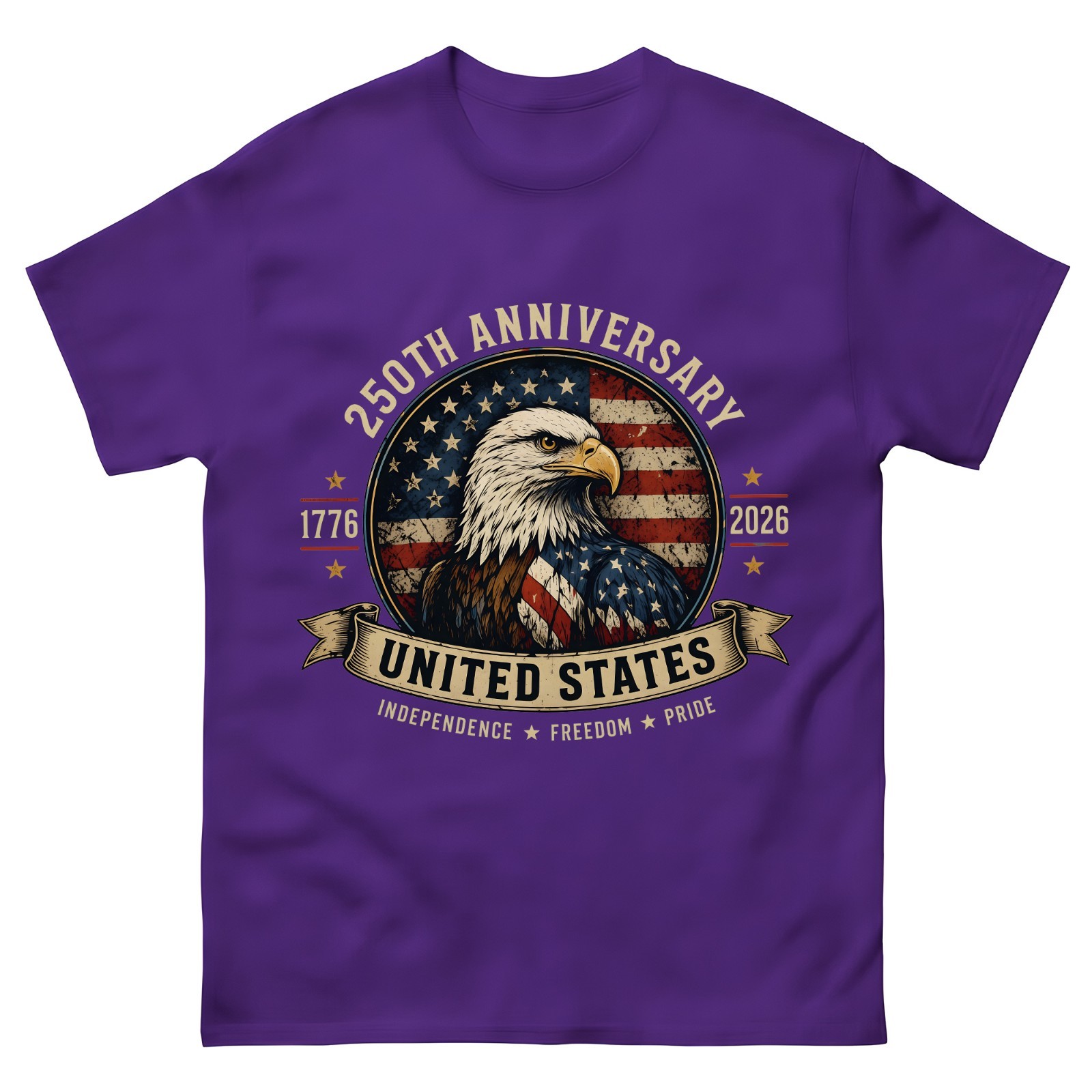 250th-Anniversary-United-States-Shirt,-Patriotic-Eagle-T-Shirt,-America-1776