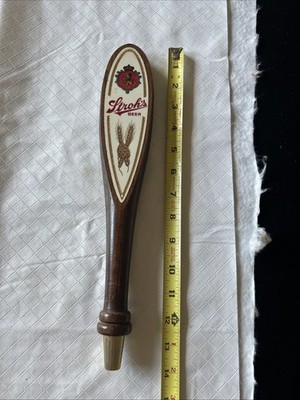 Stroh's Wooden Beer Tap Handle- 13 1/2 inches long- Pre-owned/good condition