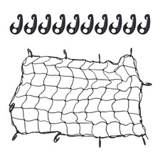 Car Cargo Net - 47 x 31.5 Large Capacity Elastic Truck Bed Cargo Net Roof Rack N