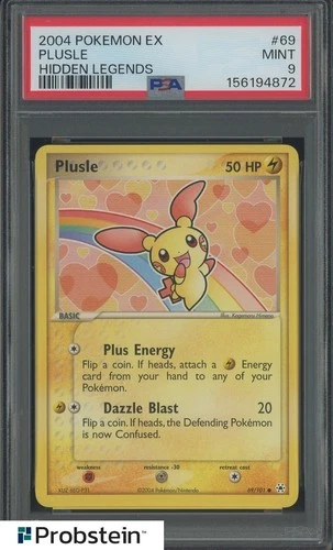 2004 Pokemon EX Hidden Legends #69 Plusle PSA 9 MINT