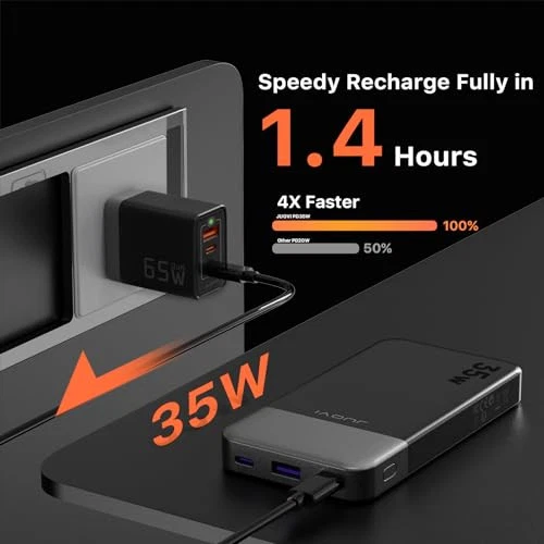 35W 10000mAh Fast Charging Portable Power Bank for On-the-Go Devices