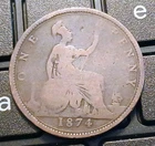 1874 Victoria Penny — photo from another recent sale