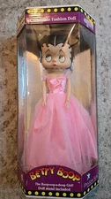 BETTY BOOP Precious Kids Collectible Fashion Doll 1998 Pink Dress NEW IN BOX