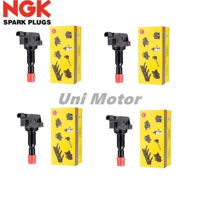 4 pcs NGK OEM Ignition Coils  30520PWC003 for Honda Fit 2007-2008 1.5L U5162