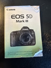 Canon EOS 5D Mark III Genuine Camera Instruction Manual / Guide In English