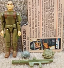 Complete Really Nice Vintage 1982 GI Joe Zap Straight Arm With Filecard