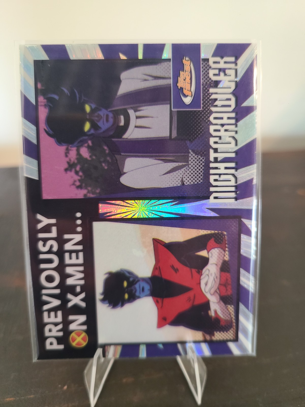 2025 Topps Finest X-Men '97 Previously On X-Men Nightcrawler #PO-19