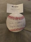 Milt Pappas Autograph National League MLB Signed Baseball With Inscrip- Tristar