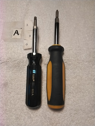 2pc SCREWDRIVER SET 4IN ONE TORX 🇺🇸 USA IN ONE SCREWDRIVER HANDLE SET - Picture 1 of 8