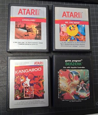 Atari 2600 Spiele Sammlung Vanguard Ms Pac Man Berzerk Kangaroo