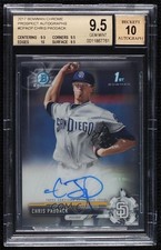 2017 Bowman Chrome Prospect Chris Paddack #CPA-CP BGS 9.5 GEM MINT Auto 06z2