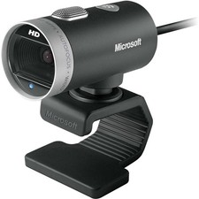 Microsoft LifeCam Cinema HD Webcam Black USB Noise Cancelling Mic for Business