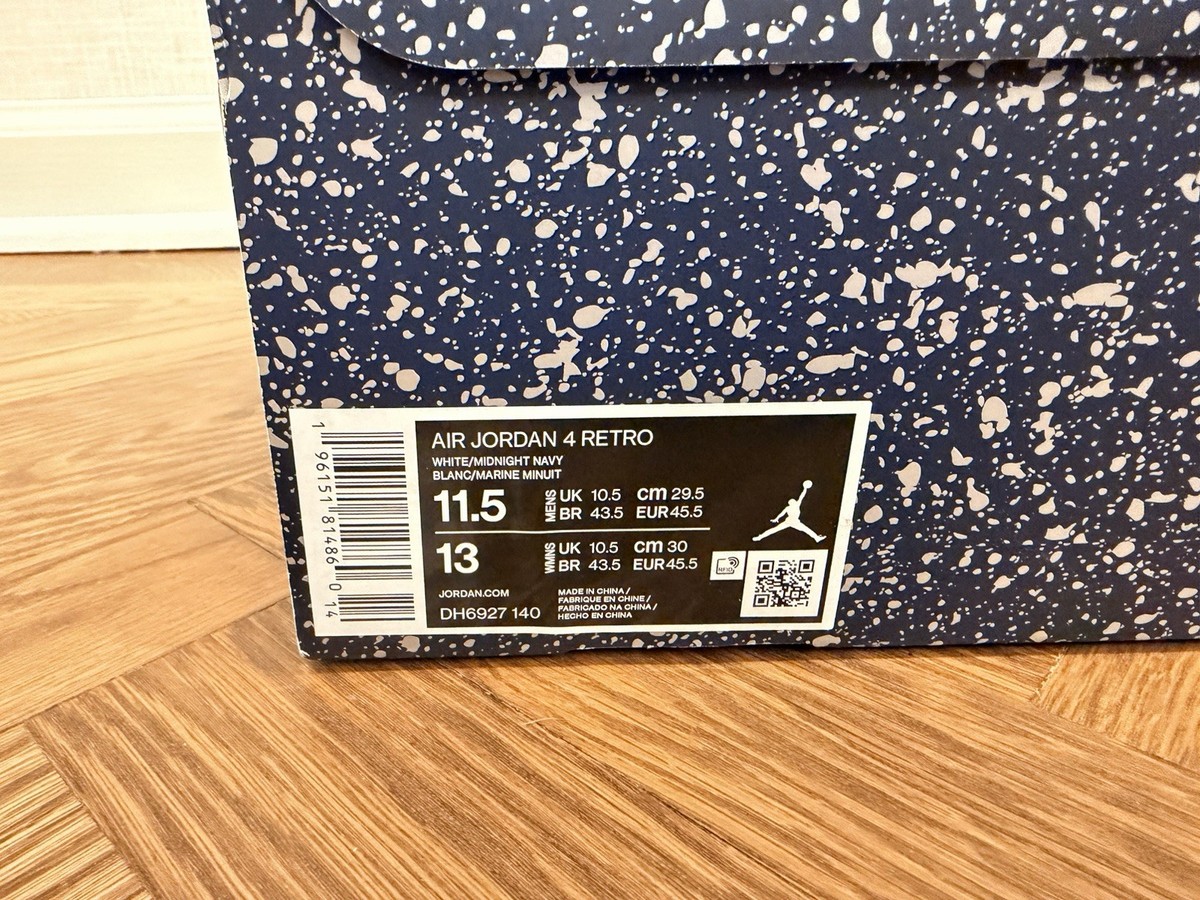 Size 11.5 - Jordan 4 Retro Mid Midnight Navy for sale online 