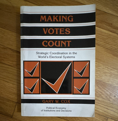 Making Votes Count Gary W. Cox Paperback Cambridge Univ Press 1997 Elections